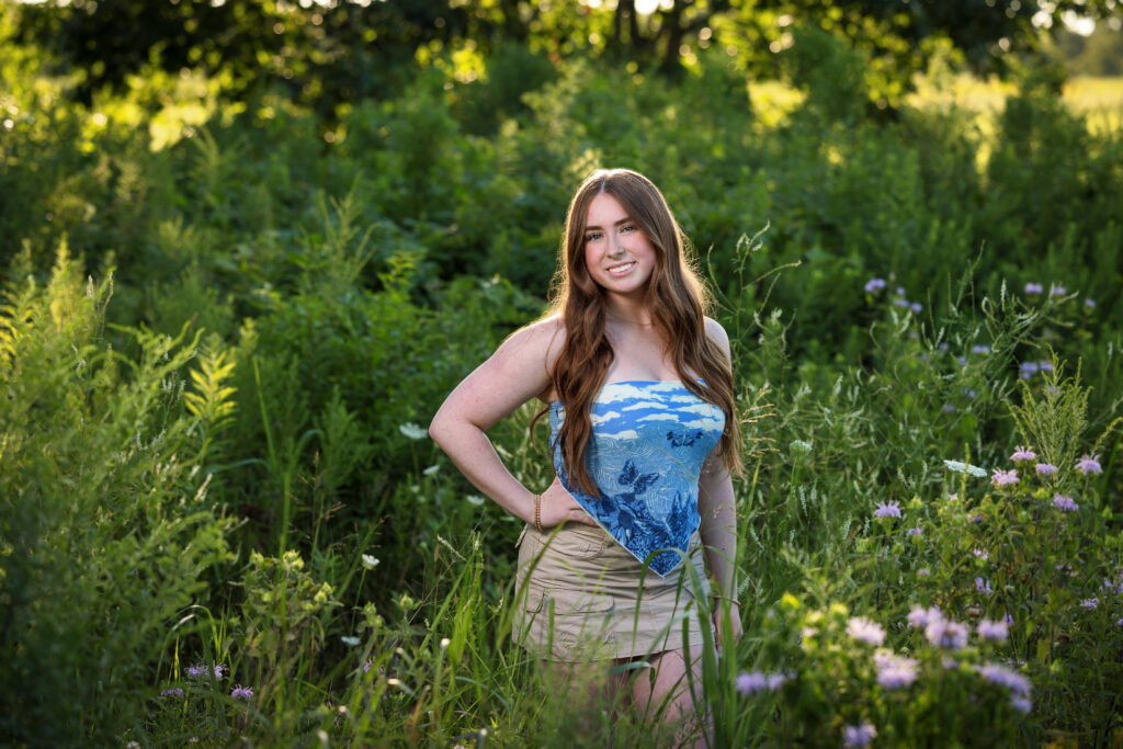 Senior Pictures at Fort Sheridan in Highland Park, Illinois